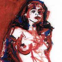 Nude, Red And Blue